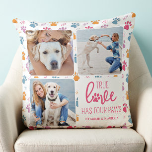 Cojín Decorativo Amor verdadero Mascota personalizado Perro amante 