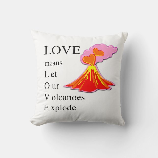 Cojín Decorativo AMOR volcánico (Anverso)