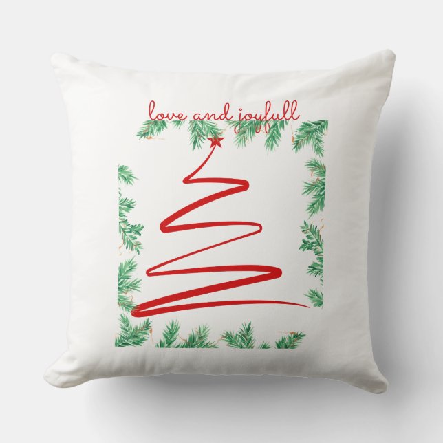 Cojín Decorativo Amor y alegría (Anverso)