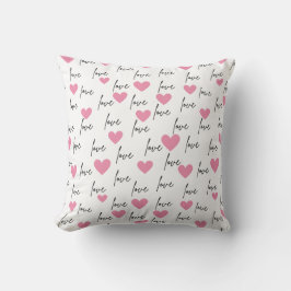 Cojín Decorativo Amor y corazones rosados
