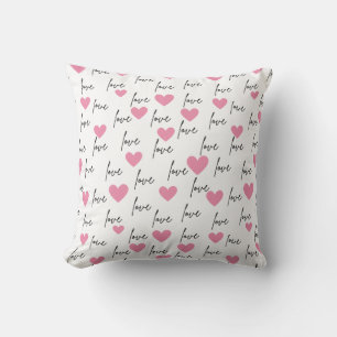 Cojín Decorativo Amor y corazones rosados