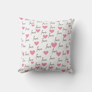 Cojín Decorativo Amor y corazones rosados