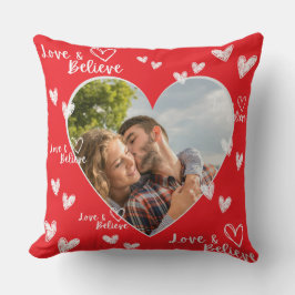 Cojín Decorativo Amor y creencia foto regalo de San Valentín person