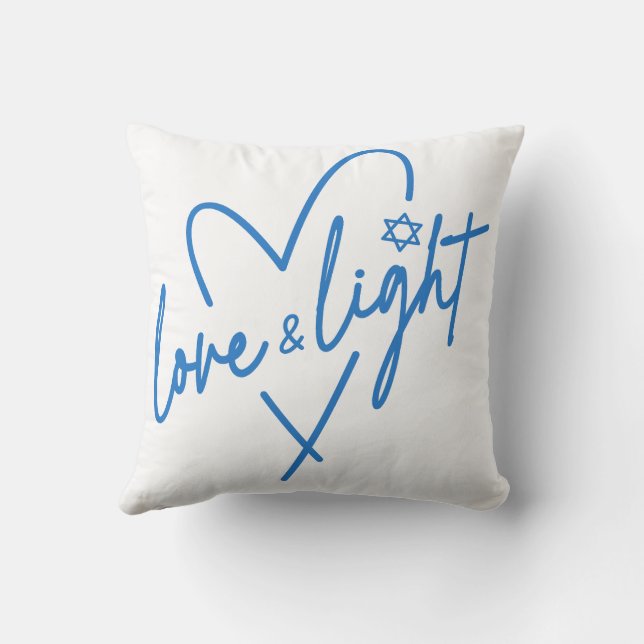 Cojín Decorativo Amor y luz Hanukkah (Reverso)