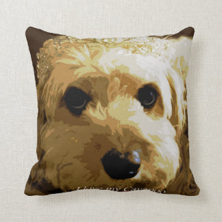 Cojín Decorativo Amortiguador 41 cm x 41 cm del arte de Cavapoo o