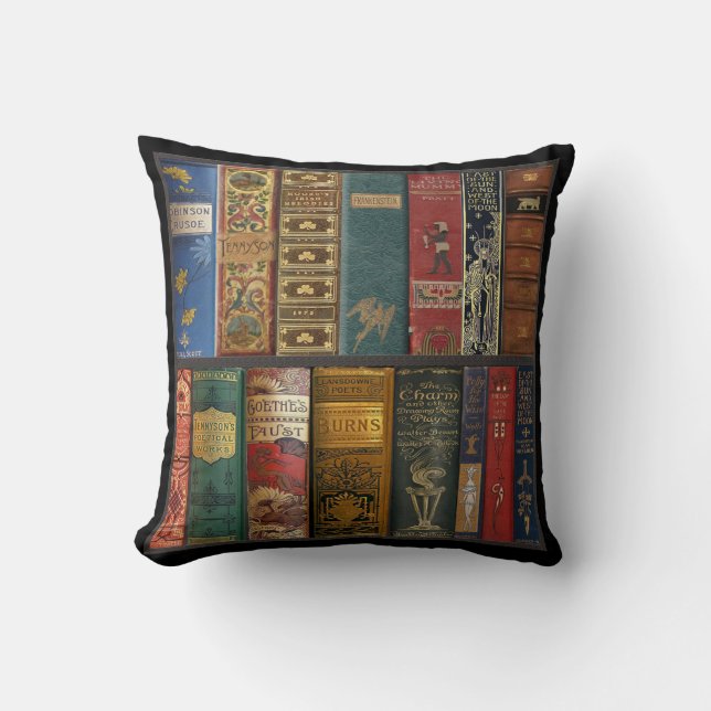 Cojín Decorativo Amortiguador anticuario del libro (Anverso)