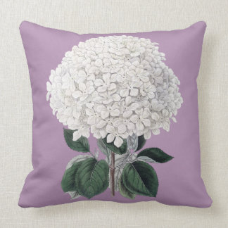 Cojín Decorativo Amortiguador blanco del hydrangea