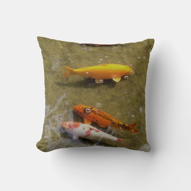 Cojín Decorativo Amortiguador de Koi (Anverso)