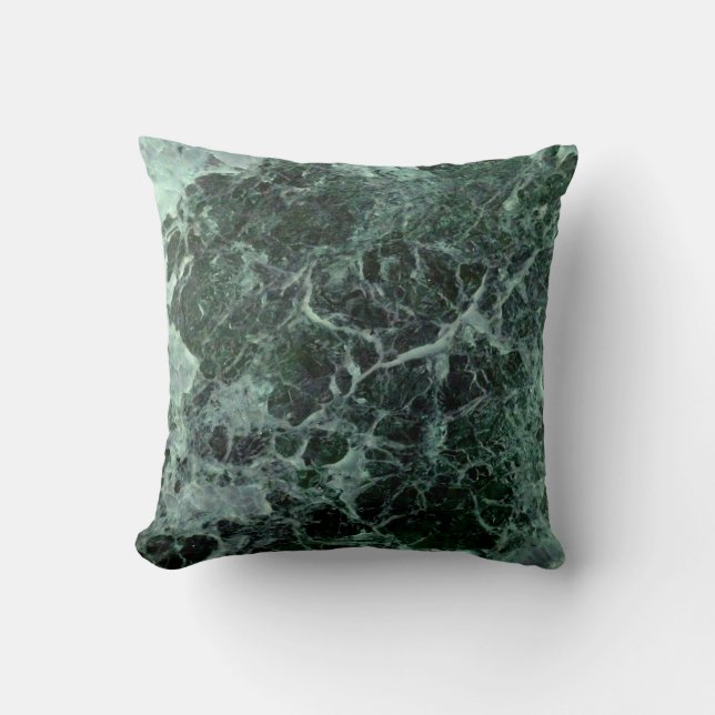Cojín Decorativo Amortiguador de mármol verde (Anverso)