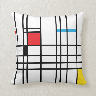 Cojín Decorativo Amortiguador del modelo de Mondrian