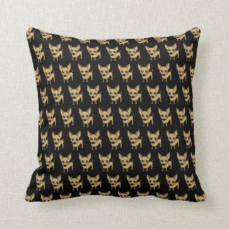 Cojín Decorativo Amortiguador del perro de la chihuahua - negro
