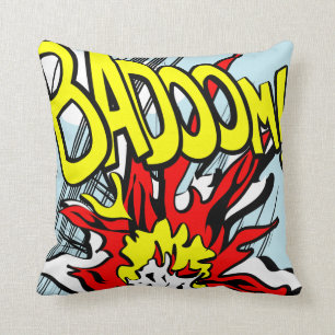 Cojín Decorativo ¡Amortiguador del tebeo - badoom!