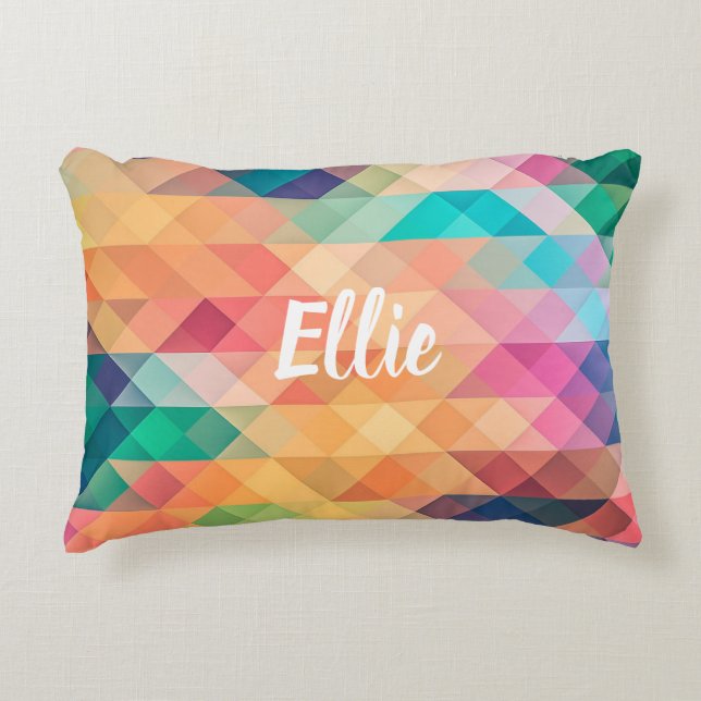 Cojín Decorativo Amortiguador geométrico (Anverso)