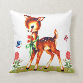 Cojín Decorativo Amortiguador Kitschy lindo de los ciervos