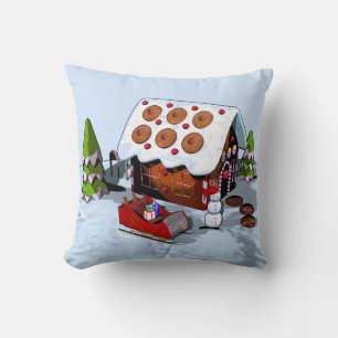 Cojín Decorativo Amortiguadores del día de fiesta de la casa de pan