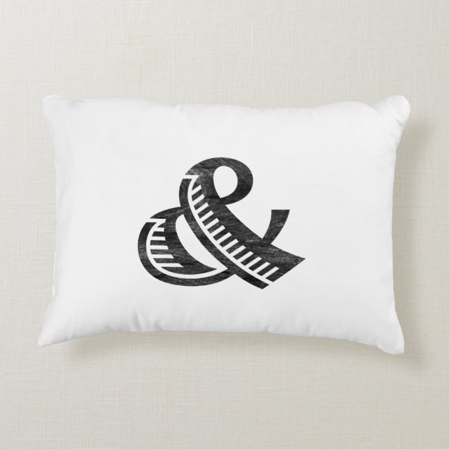 Cojín Decorativo Ampersand Black (Reverso)