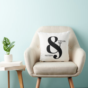 Cojín decorativo Ampersand Bride y Groom