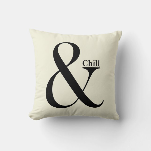 Cojín Decorativo Ampersand Chill (Anverso)