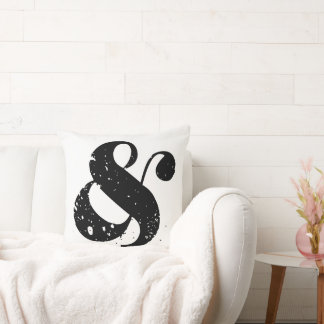 Cojín Decorativo Ampersand negro