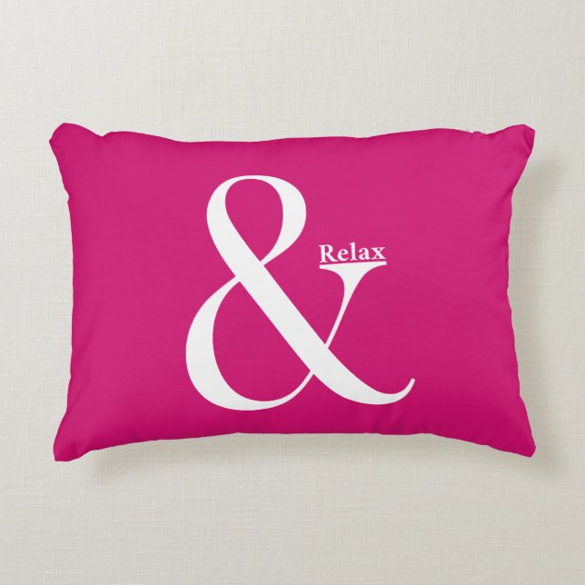 Cojín Decorativo Ampersand Y Relax (Anverso)