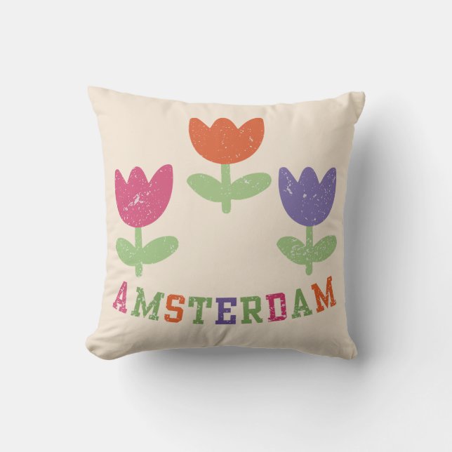Cojín Decorativo Amsterdam Tulips (Anverso)