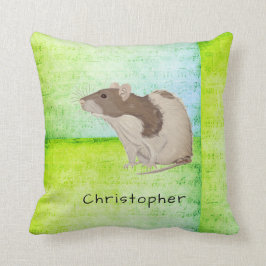 Cojín Decorativo Añada su diseño conocido de la rata