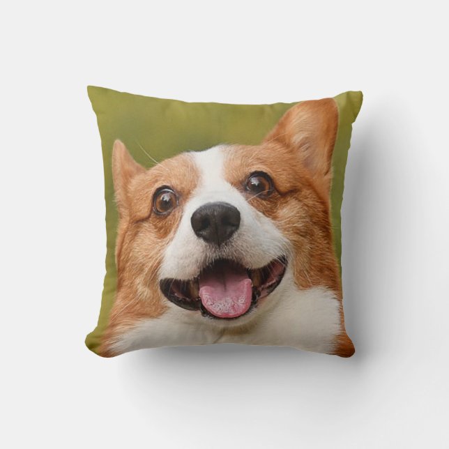 Cojín Decorativo Añadir foto de perro personalizada (Anverso)
