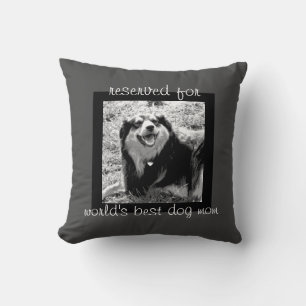 Cojín Decorativo añadir la decoración de citas de fotos de su perro