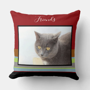 Cojín Decorativo Añadir la foto de su Mascota