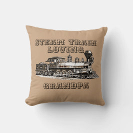 Cojín Decorativo Añadir nombre cambiar texto tren de vapor amar al 