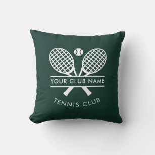 Cojín Decorativo Añadir nombre de club deportivo Tenis Deportes Ver