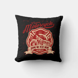 Cojín Decorativo Añadir nombre o Personalizado de texto a la motoci