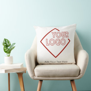 Cojín Decorativo Añadir su propia marca de logotipos personalizados