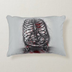 Cojín Decorativo Anatomía de Jaula Vacía Pájaro Corazón Arte de Hor