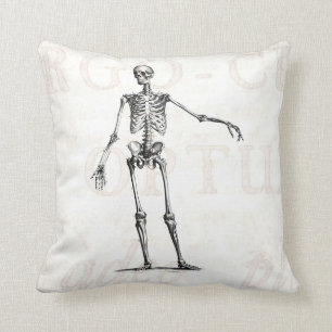 Cojín Decorativo Anatomía retra esquelética de los esqueletos de