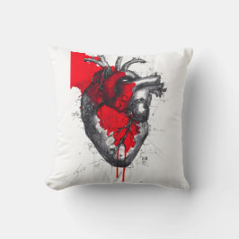 Cojín Decorativo Anatomical Heart Trash Polka Art Pillow
