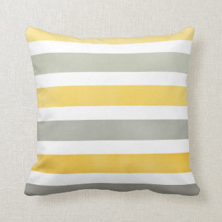 Cojín decorativo ancho amarillo y gris intrépido