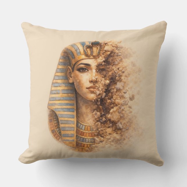 Cojín Decorativo Ancient Egyptian Queen Throw Pillow (Anverso)