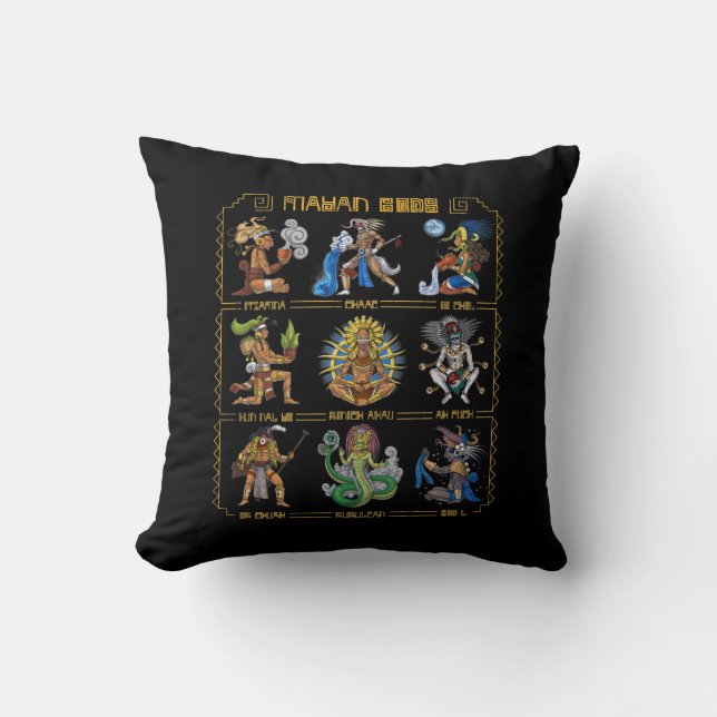 Cojín Decorativo Ancient Mayan Gods (Anverso)