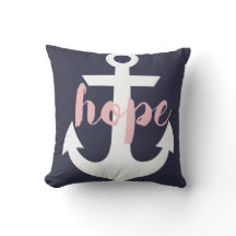 Ancla de Esperanza Pillow - Armada