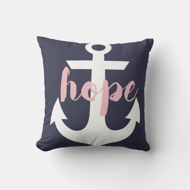 Cojín Decorativo Ancla de Esperanza Pillow - Armada (Anverso)