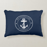 Ancla Náutica Nombre de Barco Azul Marina Personal