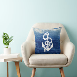 Cojín Decorativo Ancla Náutica personalizada viviendo el sueño