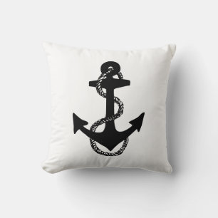 Cojín Decorativo ANCLAJE en blanco y negro + ROPA