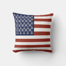 Anclaje/rueda náutico/banda de bandera estadounide