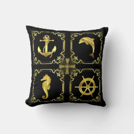 Cojín Decorativo anclaje/velero/rueda/faro/delfín+