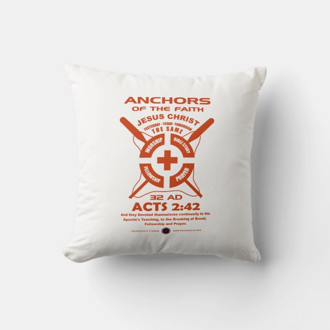 Cojín Decorativo Anclas de la fe (Anverso)