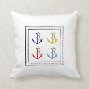 Cojín Decorativo Anclas de las naves náuticas