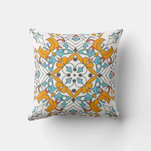Cojín Decorativo ANDALUZ ESTÉTICA, mosaico amarillo