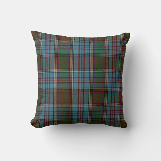 Cojín Decorativo Anderson Clan Tartan Plaid Pattern Scottish (Anverso)